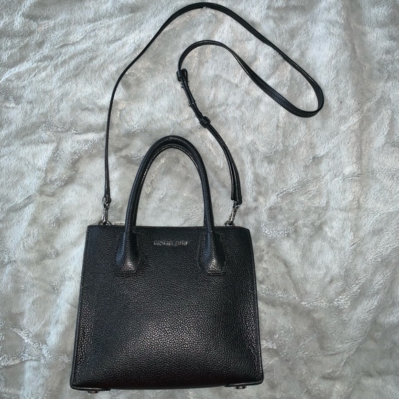 mercer medium pebbled leather crossbody bag